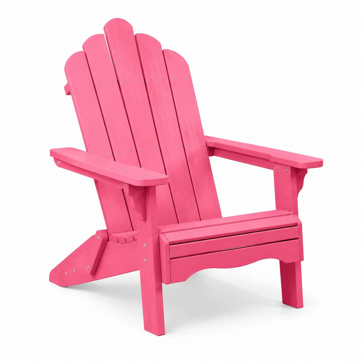 Sedia Adirondack in Legno di Pino per Esterni Colore Rosa