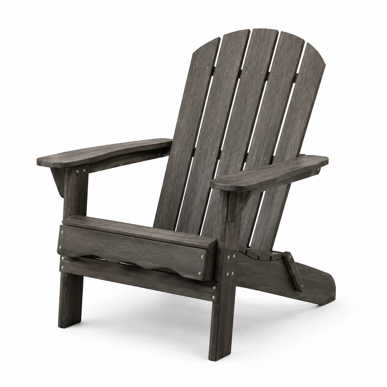 Sedia Adirondack in legno composito grigio 90x75x90 cm