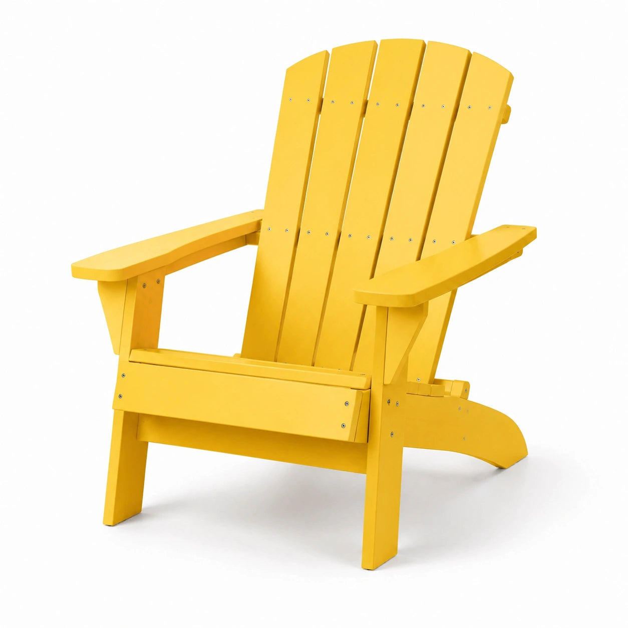 Sedia Adirondack in legno giallo