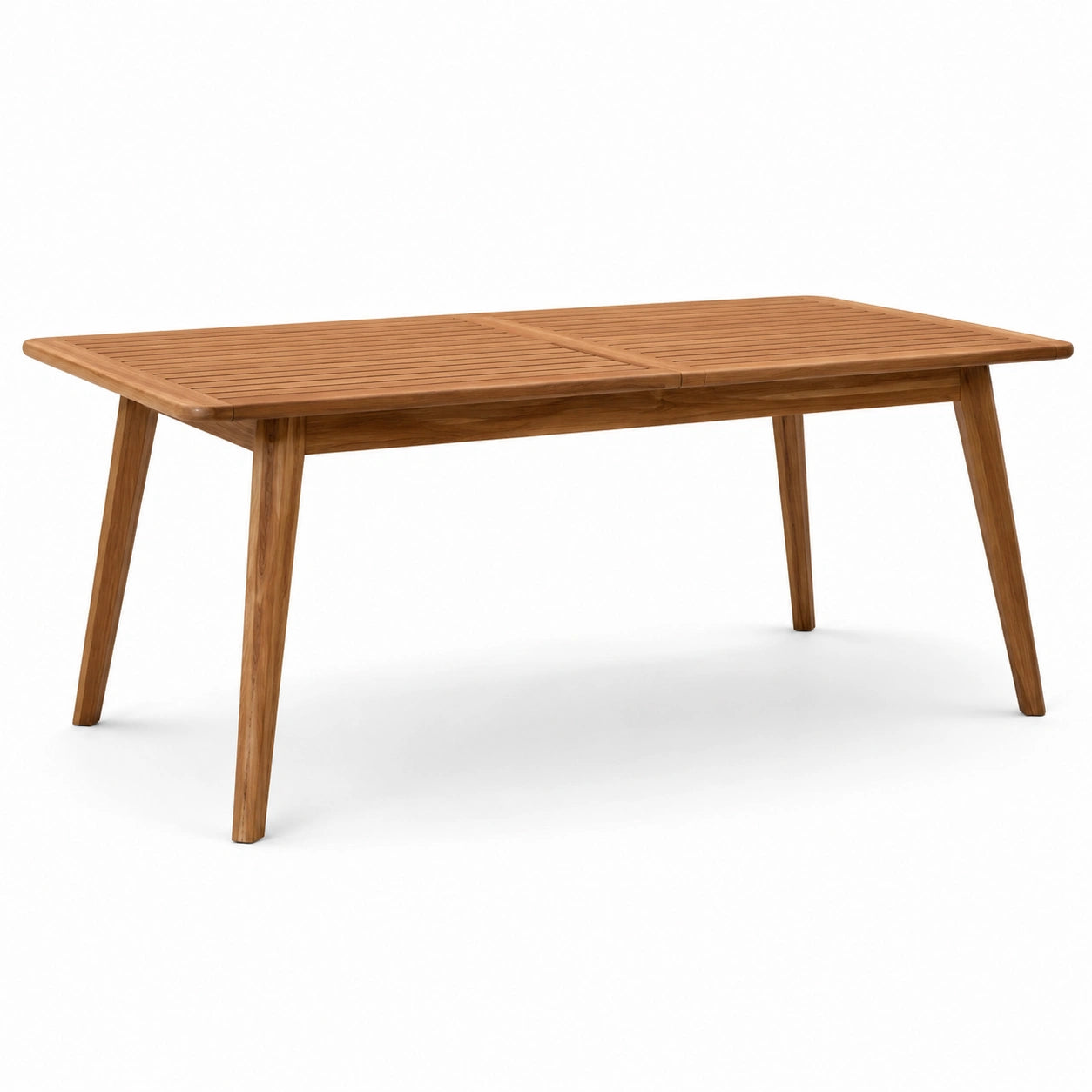 Tavolo da giardino in legno teak con finitura naturale