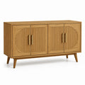 Credenza in Legno di Rovere con Maniglie in Metallo